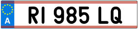Trailer License Plate